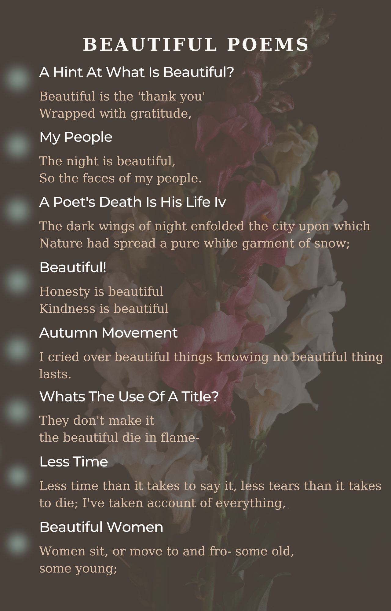 Beautiful Poets