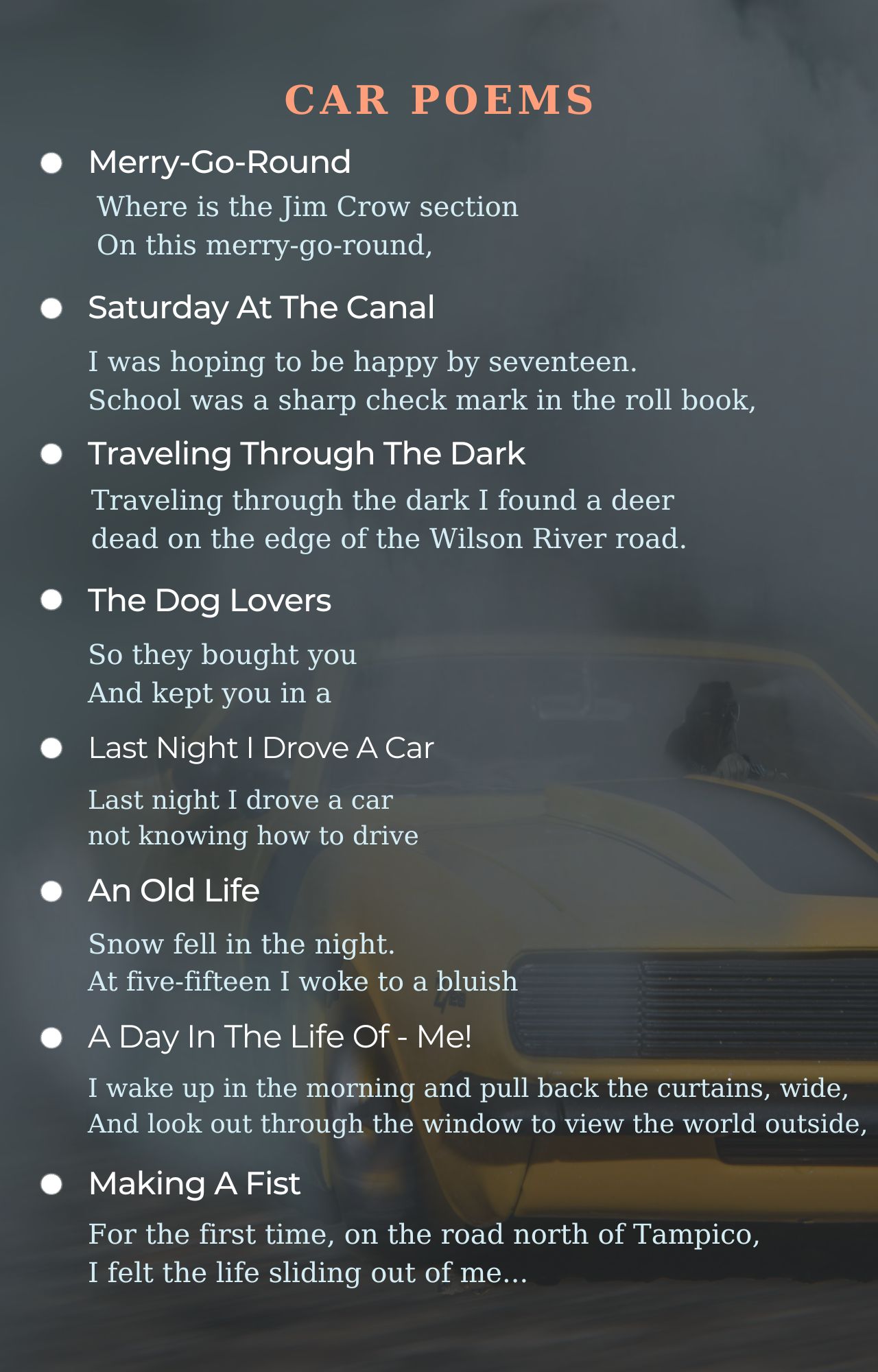 Car Poets