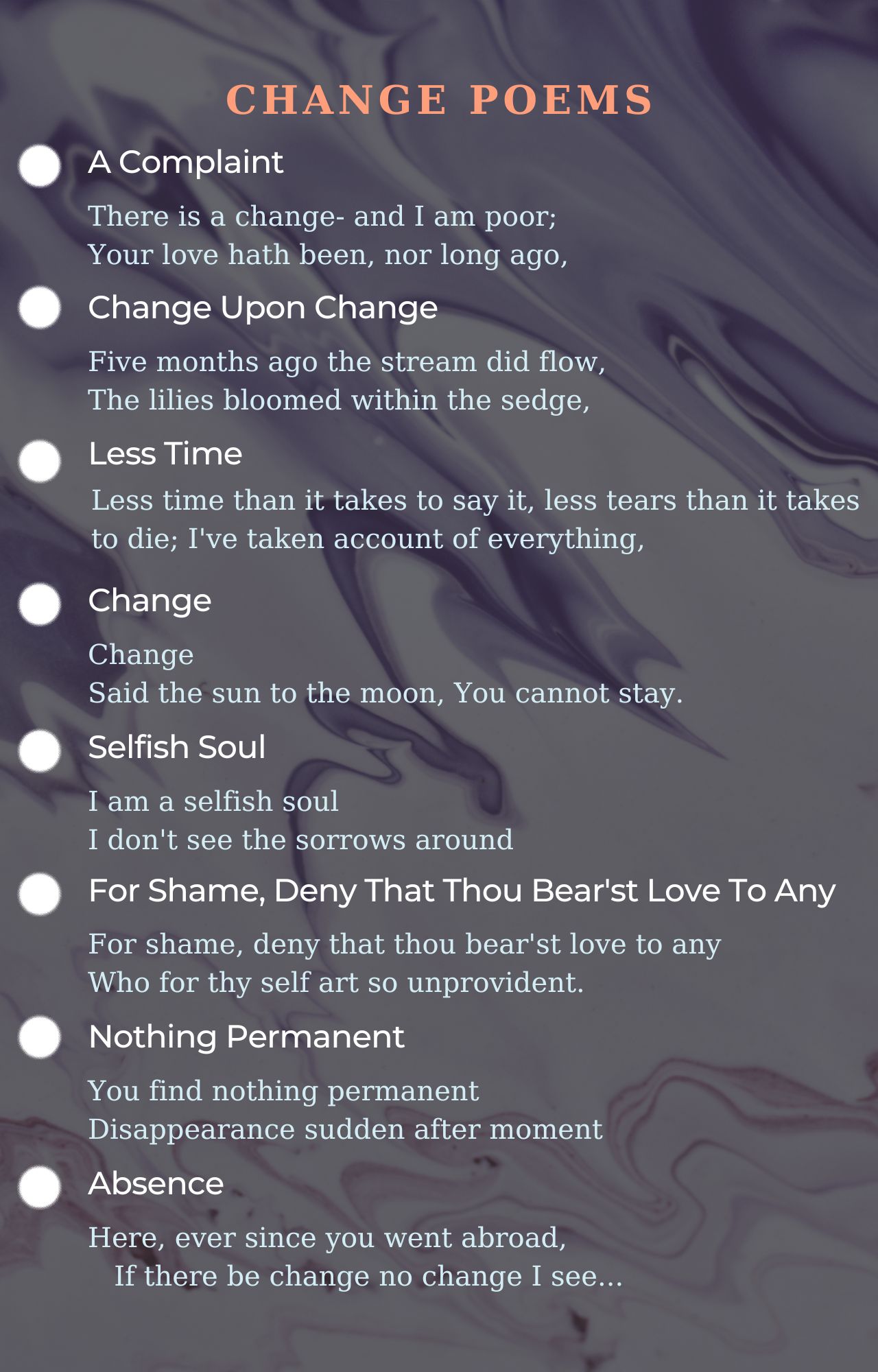 Change Poets