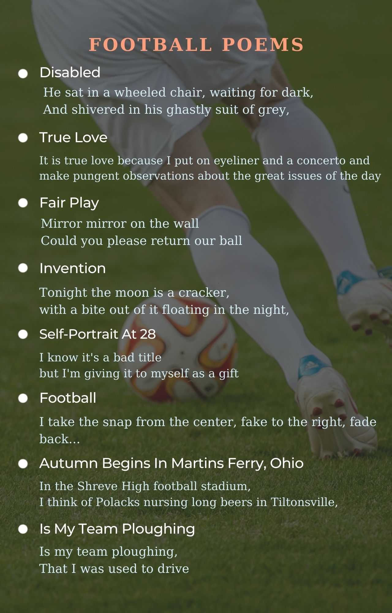 Football Poets