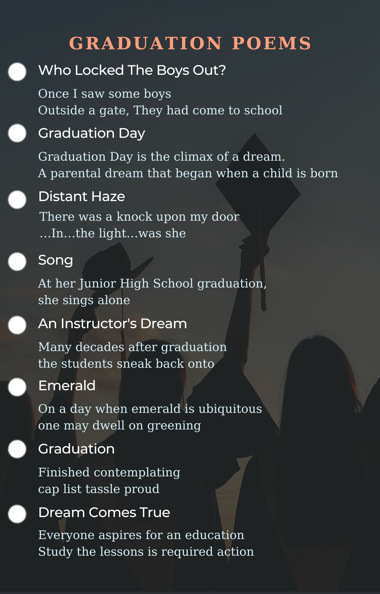 Graduation Poets