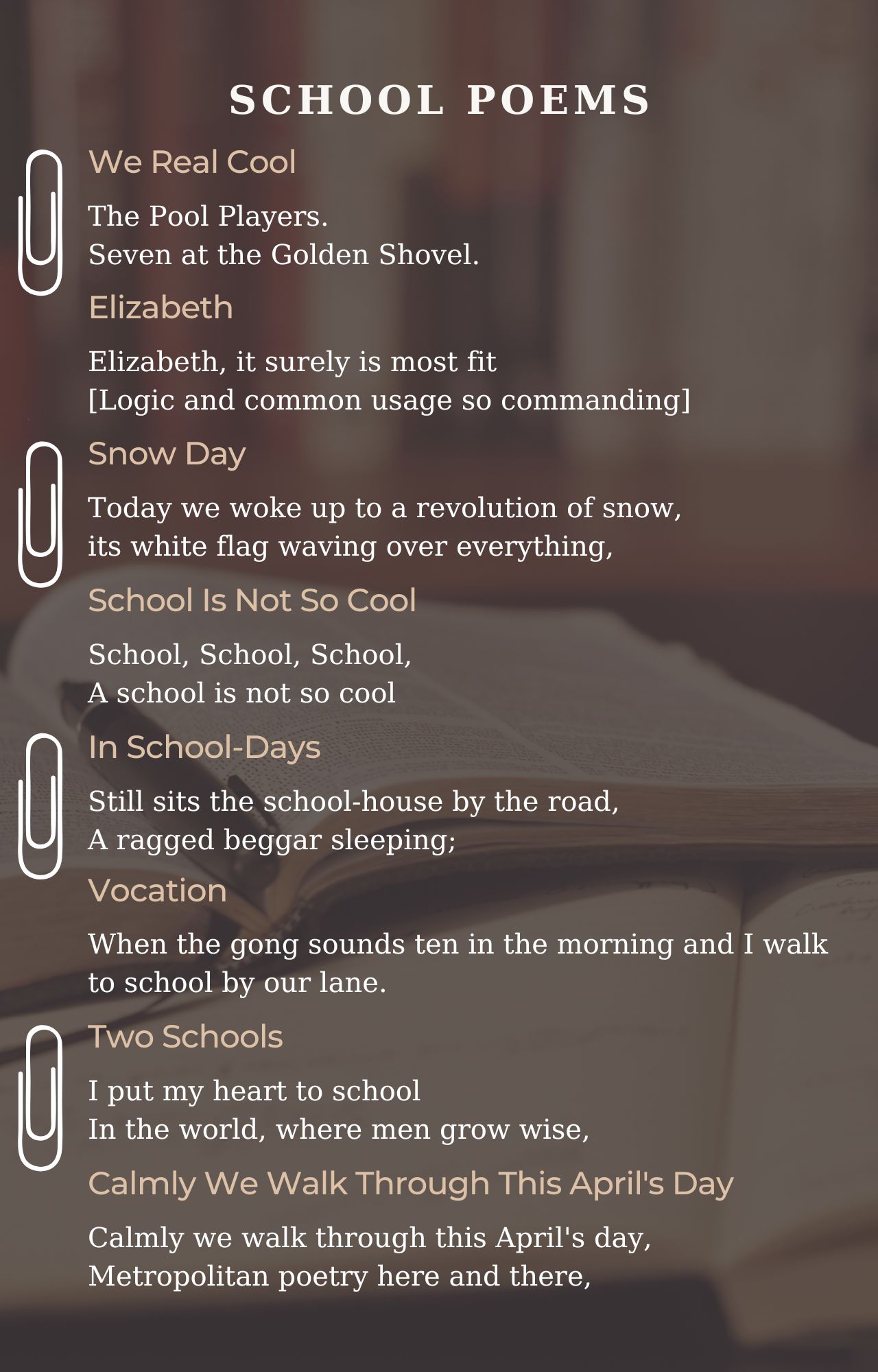 School Poets